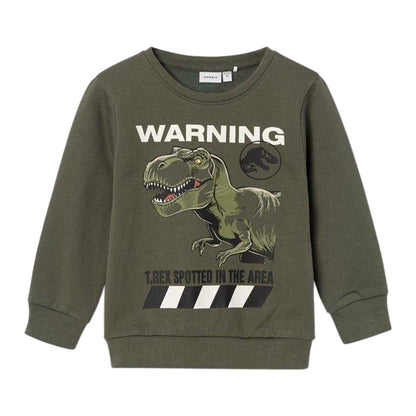 Beetle - Front - Name It Childrens-Kids Jurassic Park Sweatshirt