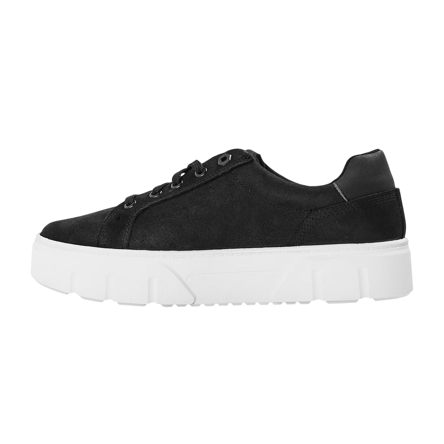 Black - Back - Timberland Womens-Ladies Laurel Court Low Cut Platform Trainers