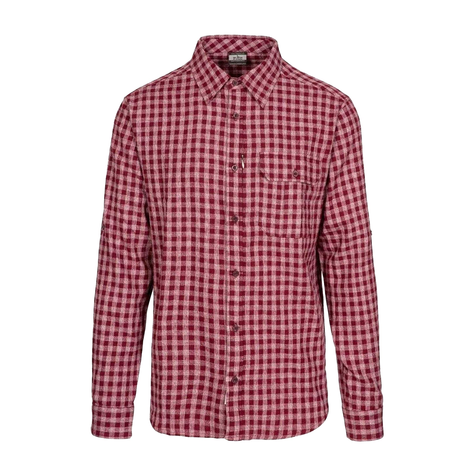 Red - Front - Trespass Mens Checked Button-Down Shirt