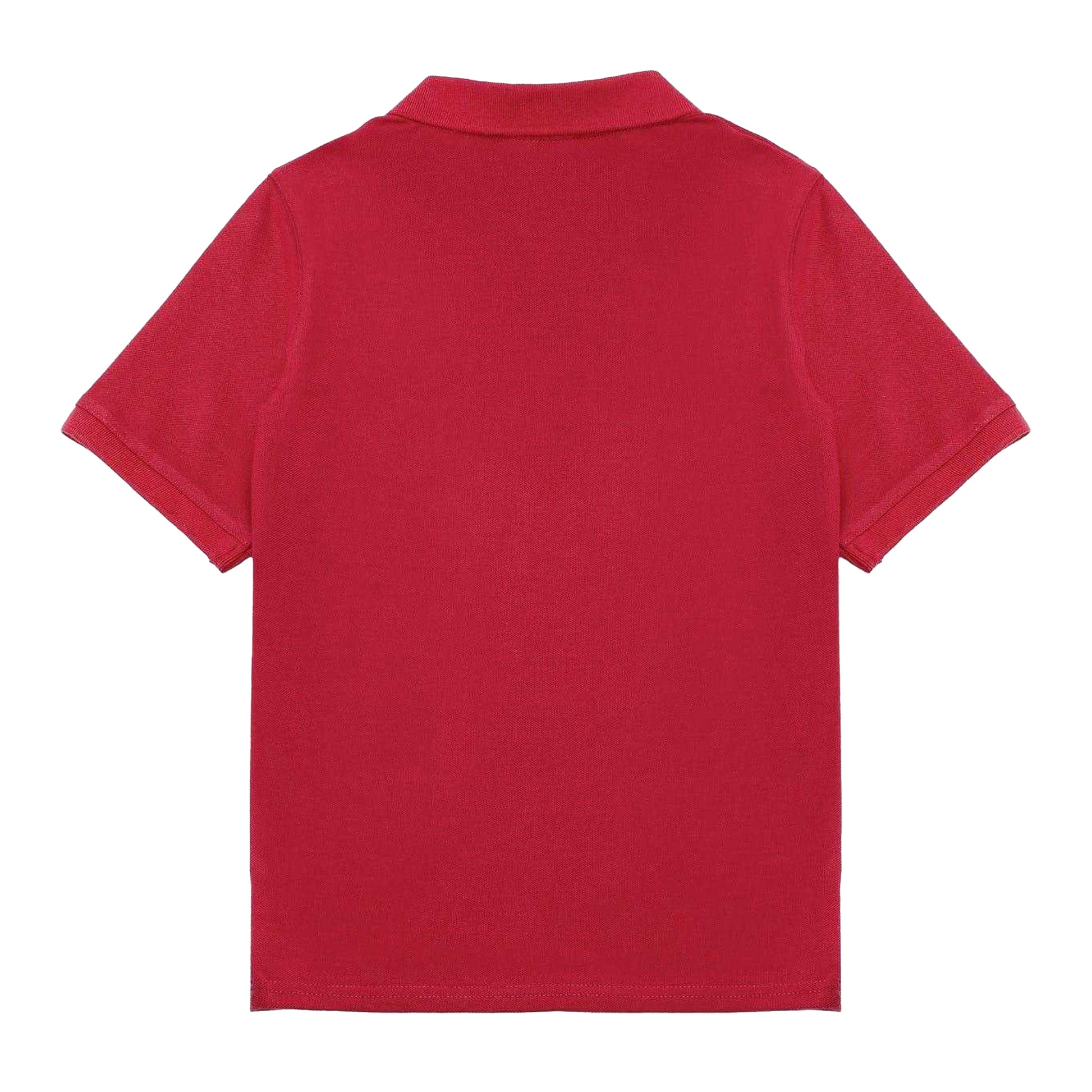 Red - Back - Slazenger Boys Plain Polycotton Polo Shirt