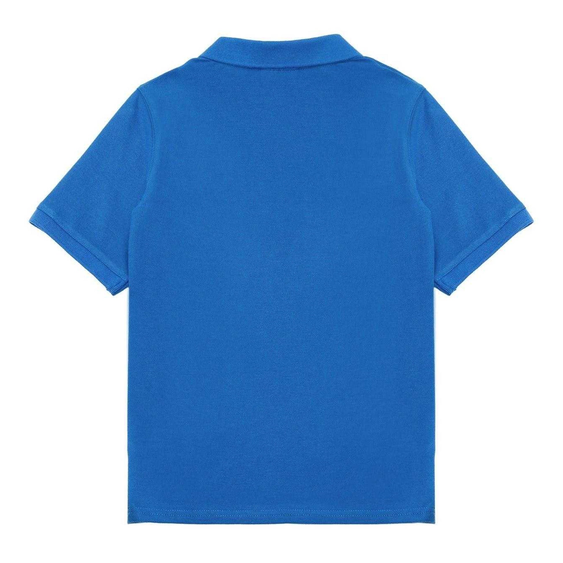 Royal Blue - Back - Slazenger Boys Plain Polycotton Polo Shirt