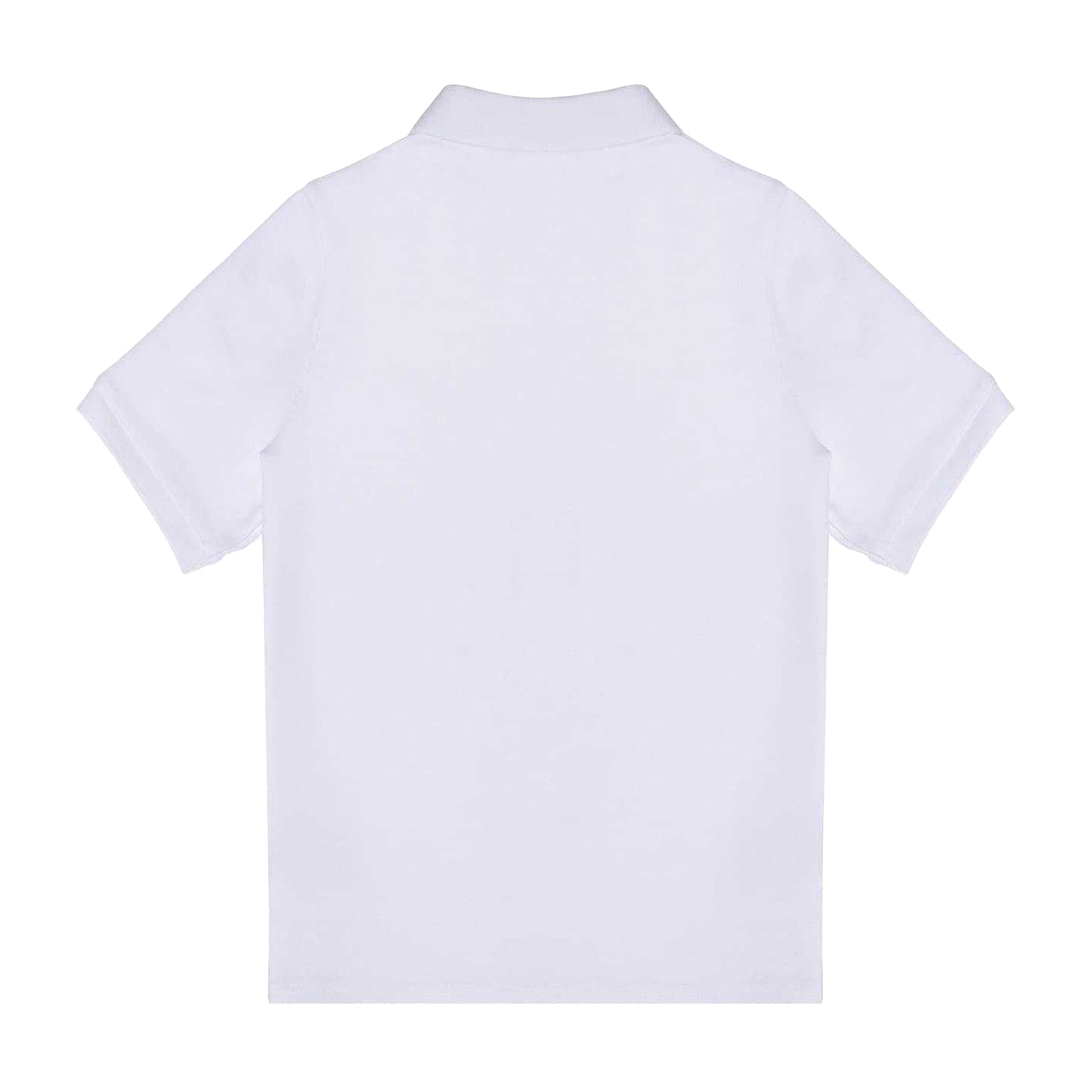 White - Back - Slazenger Boys Plain Polycotton Polo Shirt