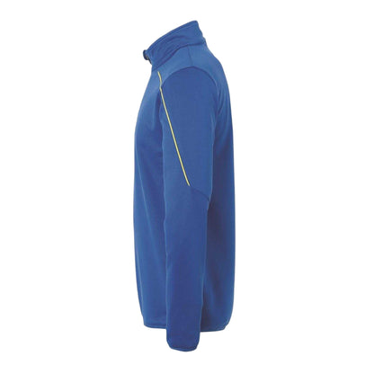 Blue-Lime - Side - UHL Sport Unisex Adult Zip Neck Sweatshirt