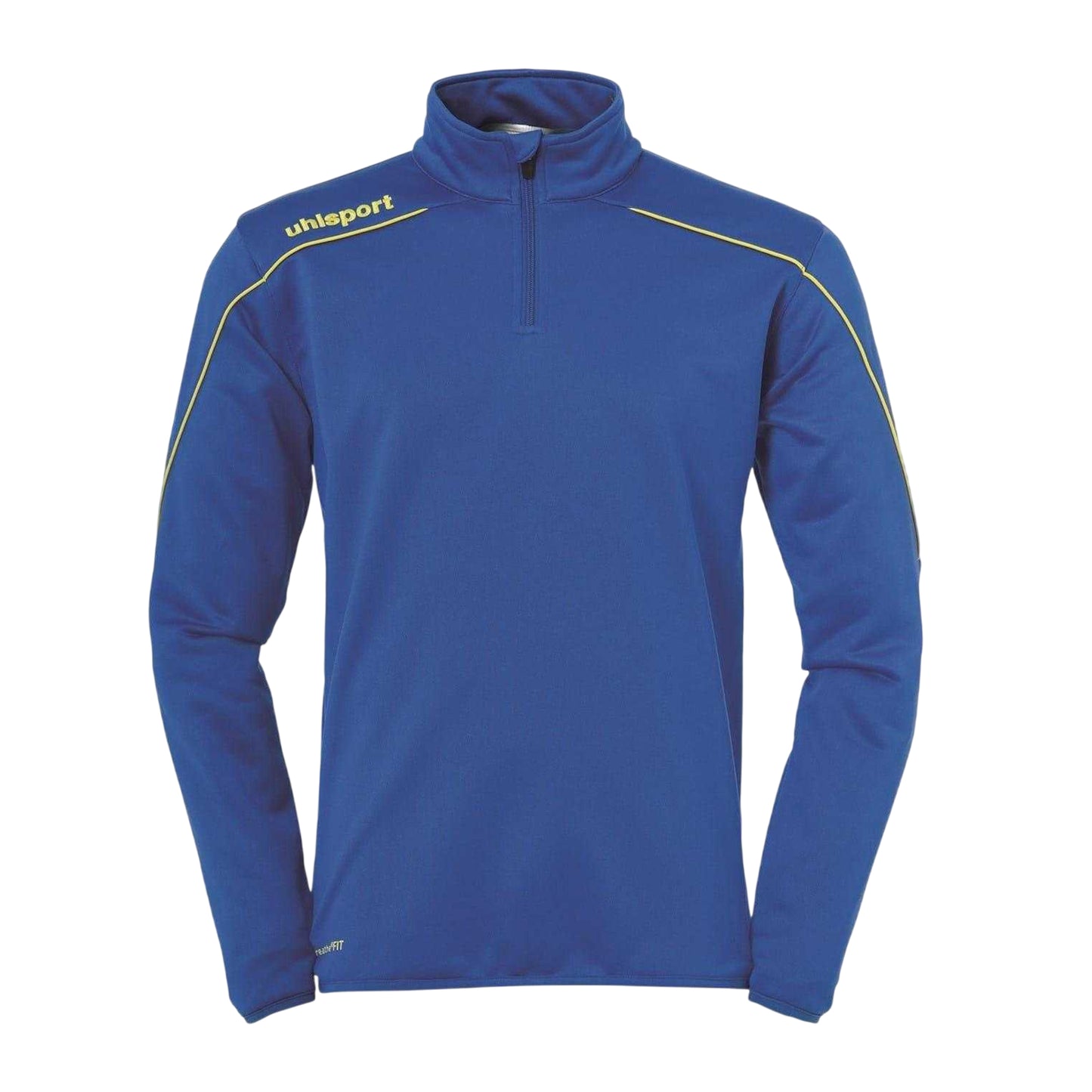 Blue-Lime - Front - UHL Sport Unisex Adult Zip Neck Sweatshirt