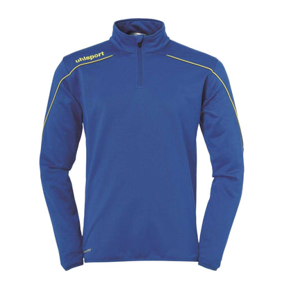 Blue-Lime - Front - UHL Sport Unisex Adult Zip Neck Sweatshirt