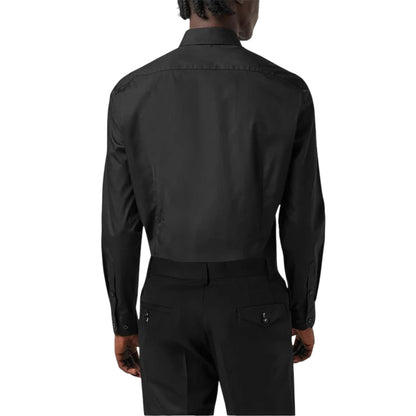 Black - Back - Twisted Tailor Mens Slim Formal Shirt