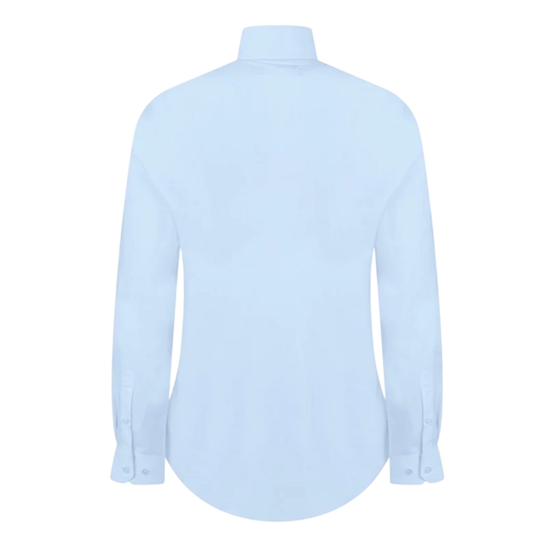 Blue - Back - Twisted Tailor Mens Slim Formal Shirt