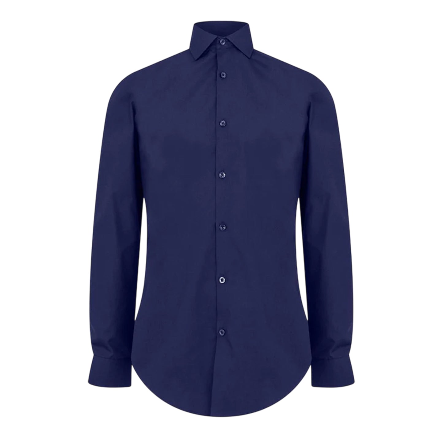 Navy - Front - Twisted Tailor Mens Slim Formal Shirt