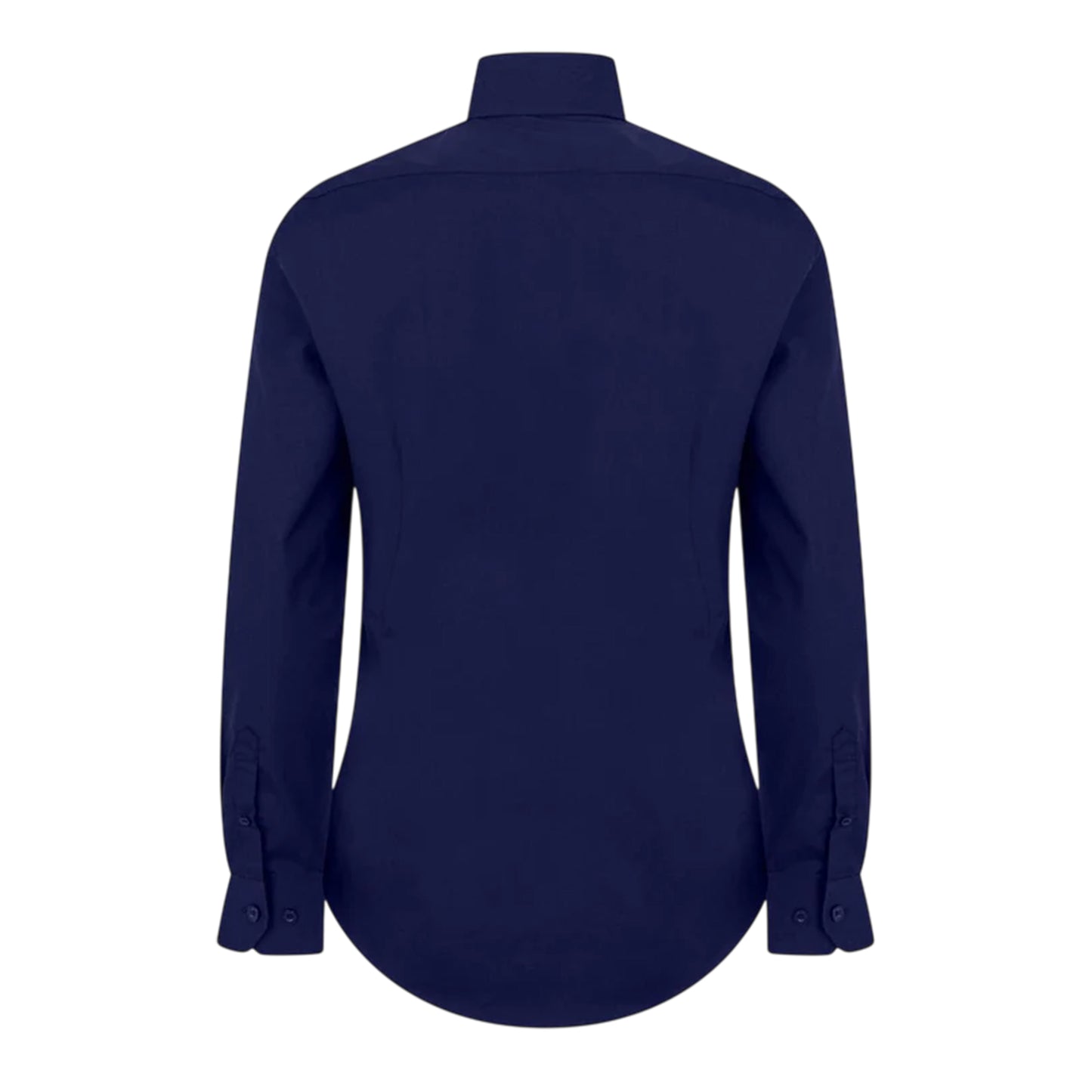 Navy - Back - Twisted Tailor Mens Slim Formal Shirt