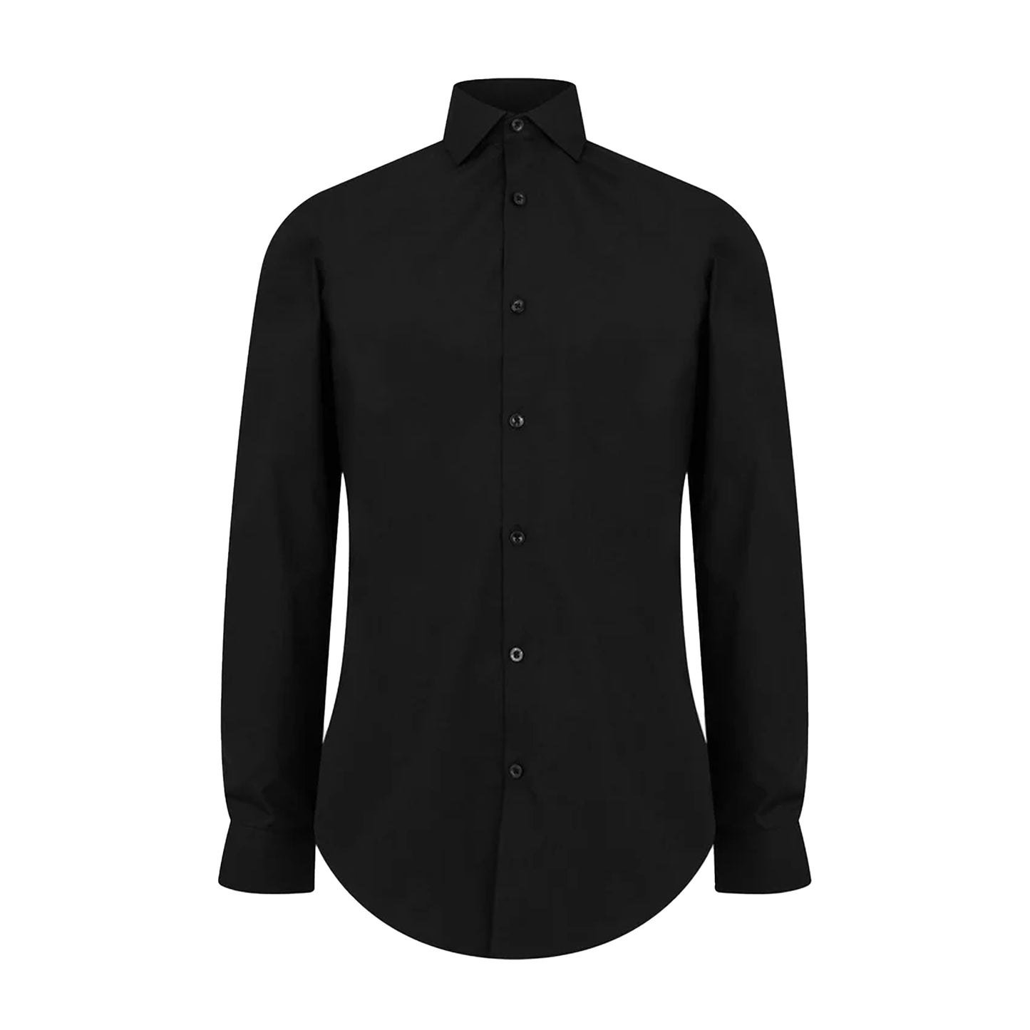 Black - Front - Twisted Tailor Mens Slim Formal Shirt
