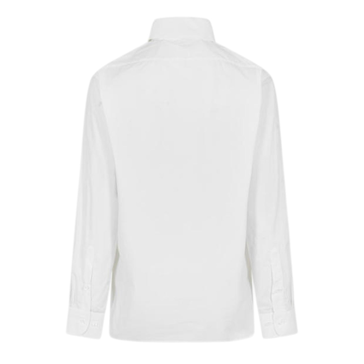 White-Black - Back - Off White Unisex Adult Embroidered Regular Long-Sleeved Shirt