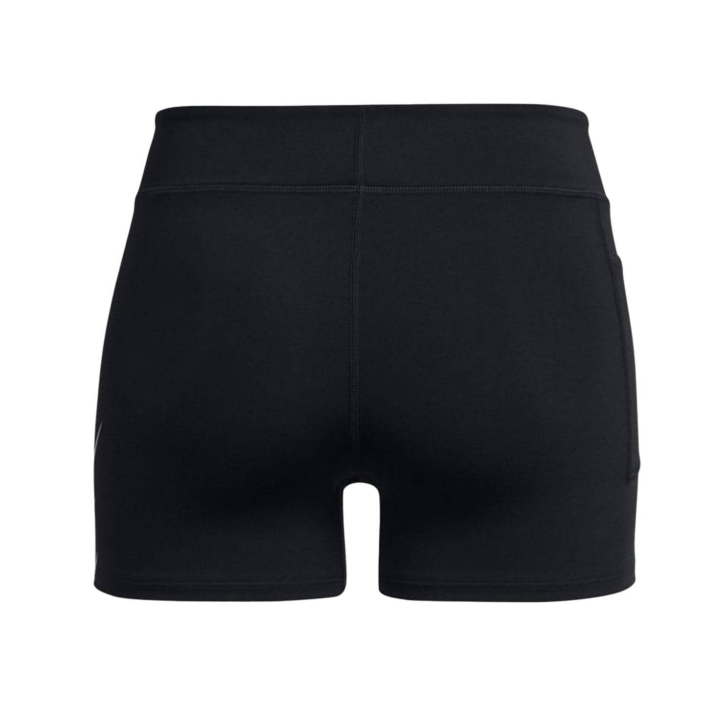 Black - Back - Under Armour Womens-Ladies Pro Runner 24 Spandex Shorts