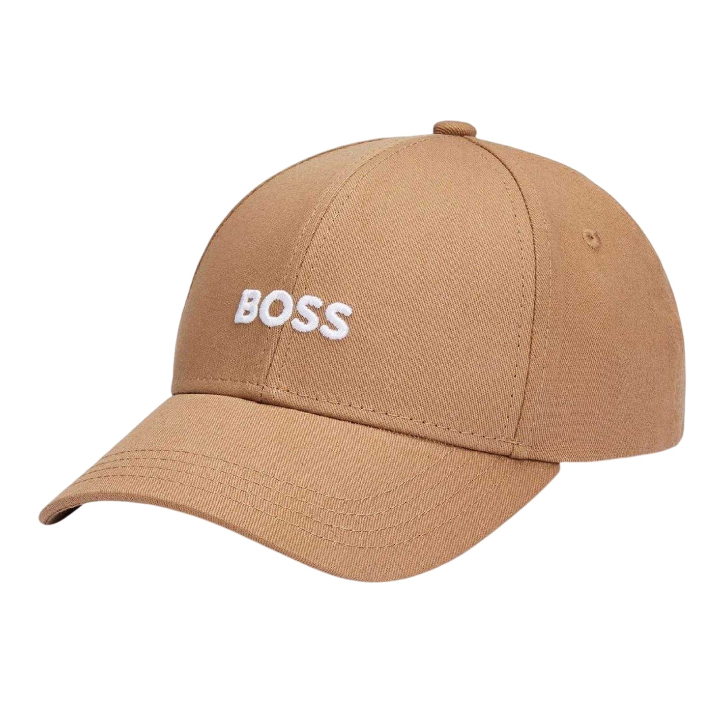Beige - Lifestyle - Boss Embroidered Logo Cotton Baseball Cap