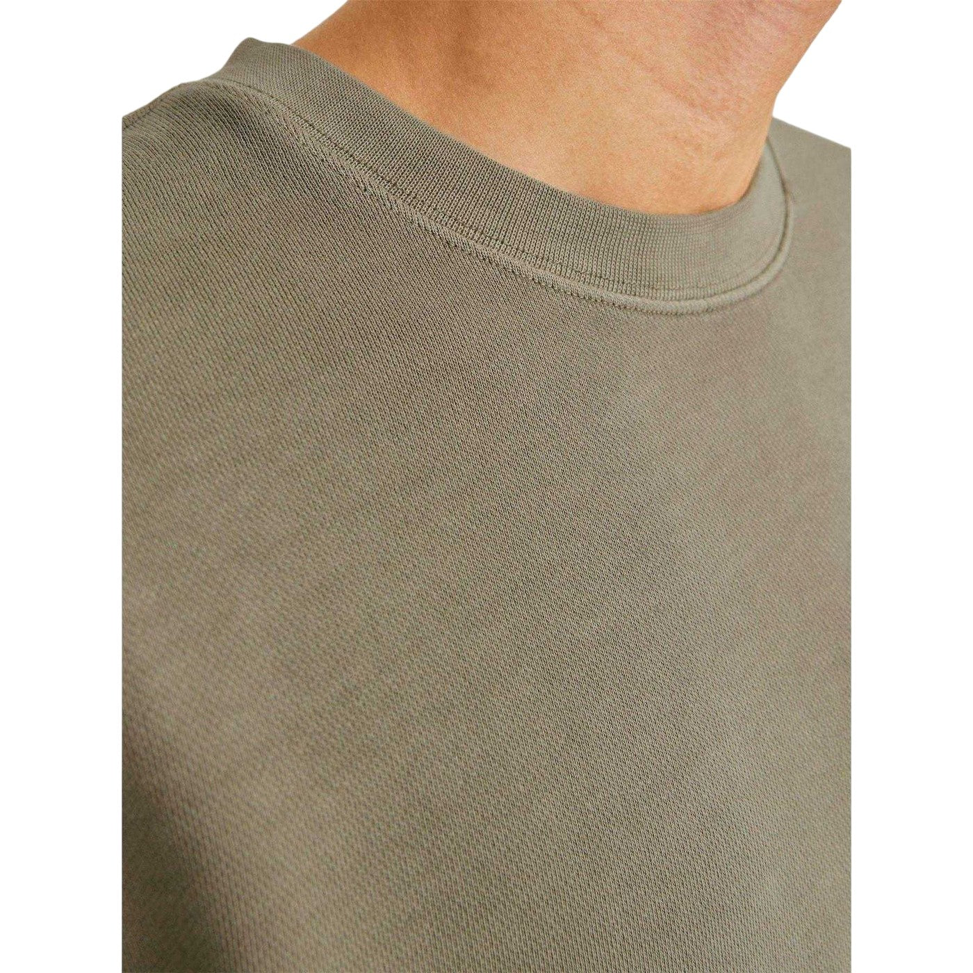 Silver Sage - Side - Jack And Jones Unisex Adult Faded Drop Shoulder Sweatshirt