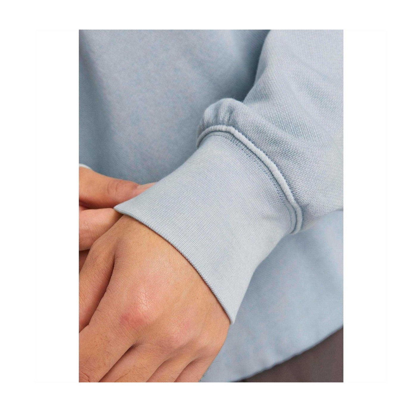 Chambray Blue - Lifestyle - Jack And Jones Unisex Adult Faded Drop Shoulder Sweatshirt