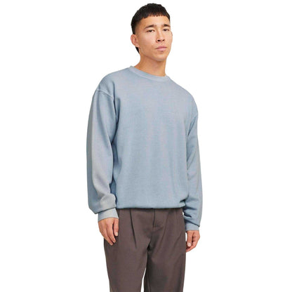 Chambray Blue - Pack Shot - Jack And Jones Unisex Adult Faded Drop Shoulder Sweatshirt