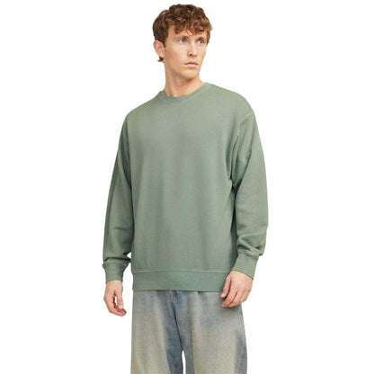 Iceberg Green - Pack Shot - Jack And Jones Unisex Adult Faded Drop Shoulder Sweatshirt