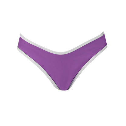 Purple-White - Front - Puma Womens-Ladies Reversible Bikini Bottoms