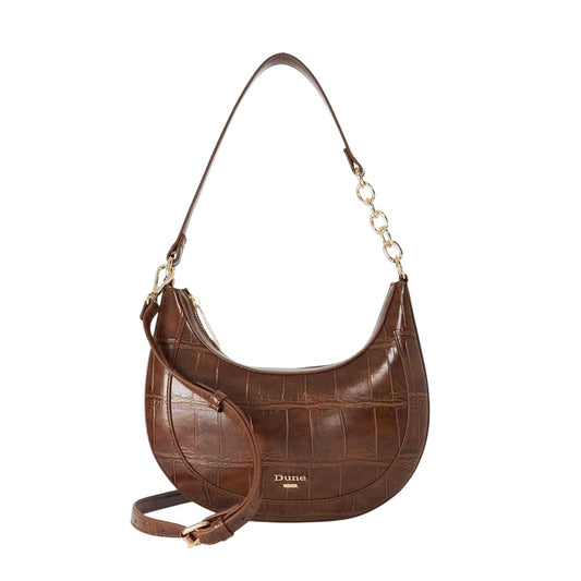 Brown - Front - Dune London Diversion Shoulder Bag