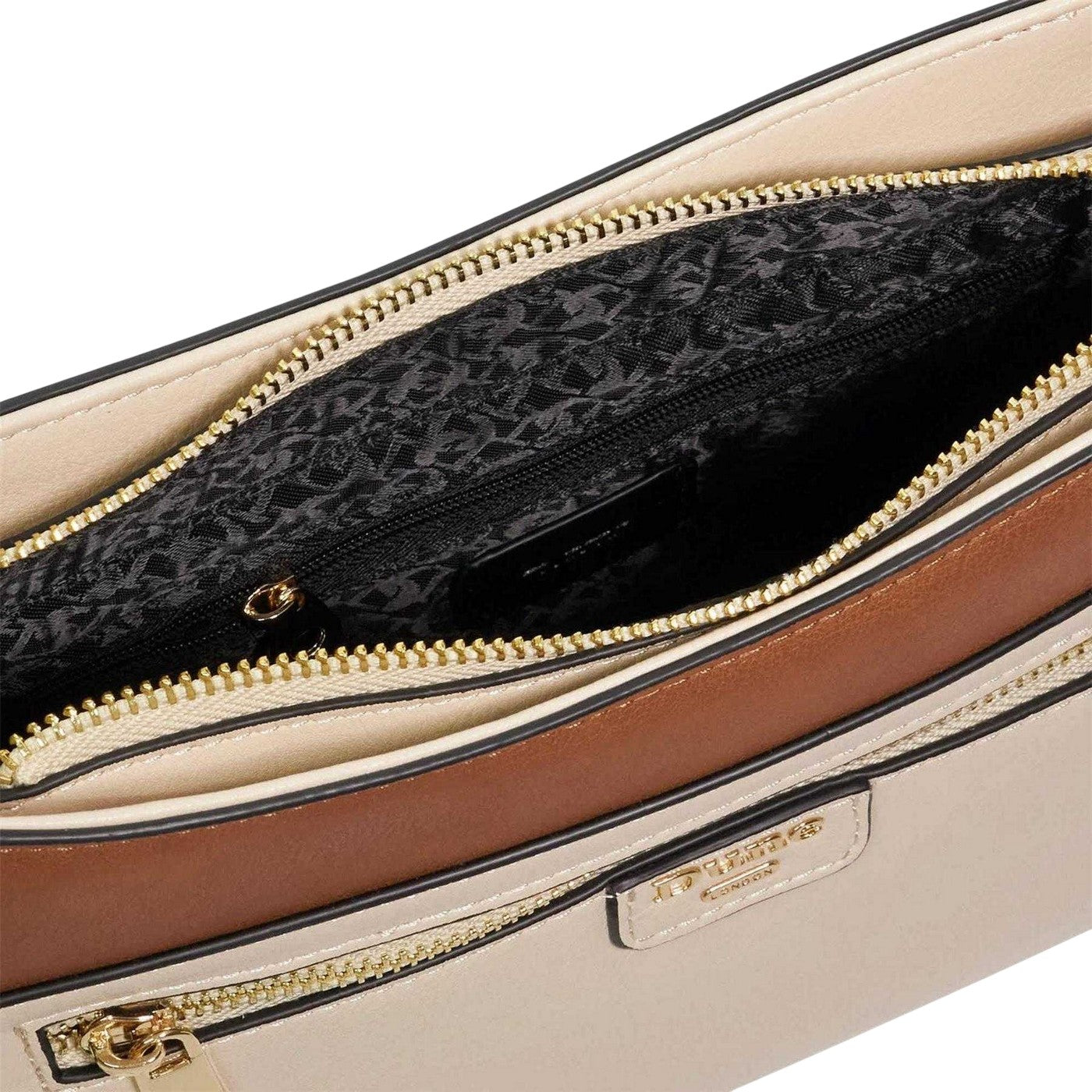 White - Side - Dune London Dovie Colour Block Crossbody Bag