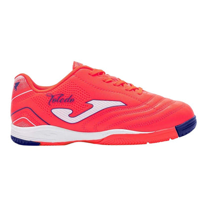Red-White - Front - Joma Childrens-Kids Toledo Low Cut Football Boots