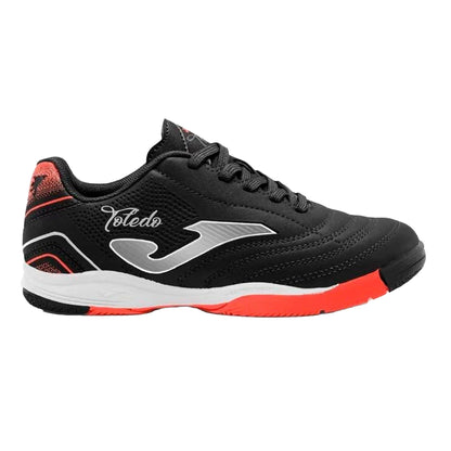 Black-White-Red - Front - Joma Childrens-Kids Toledo Low Cut Football Boots