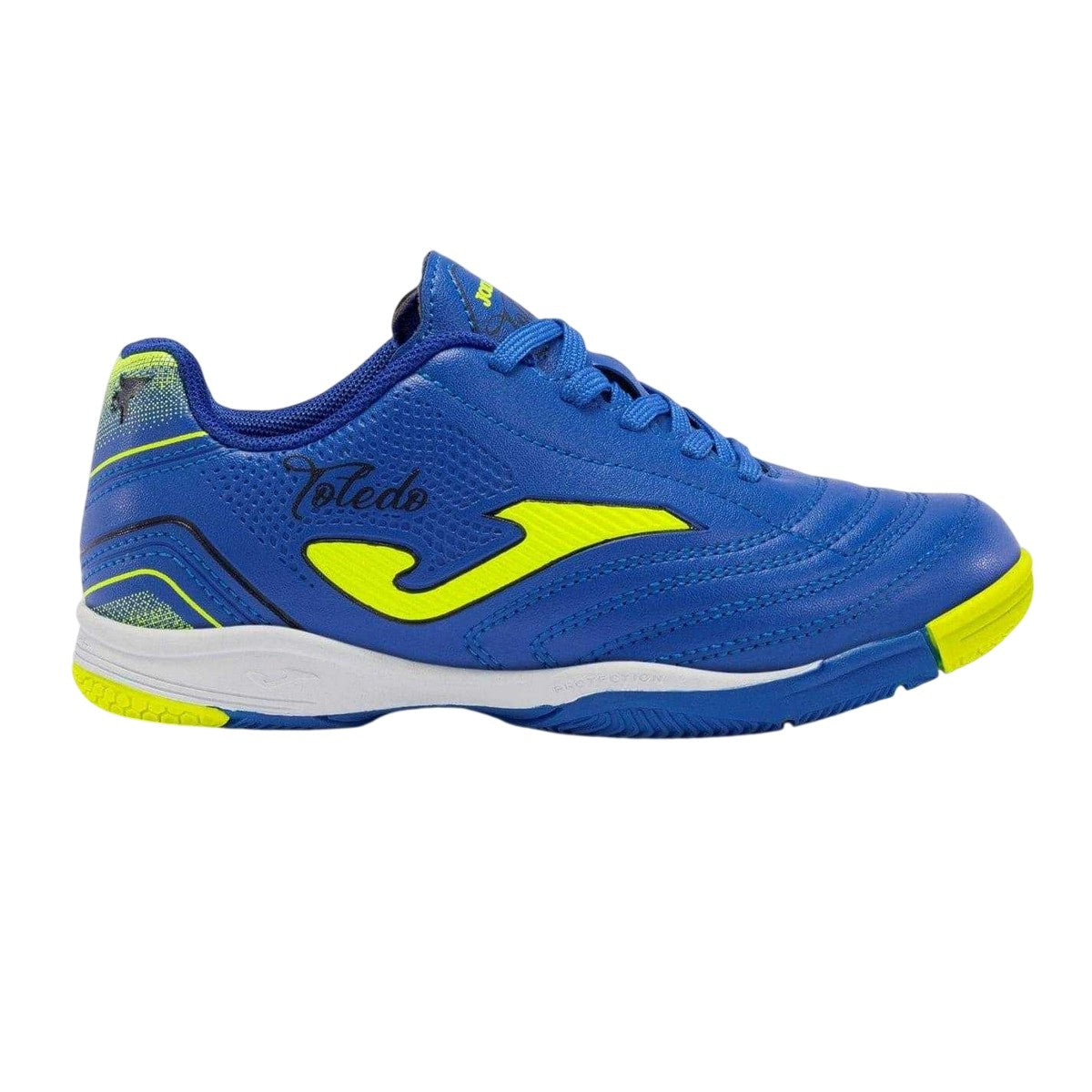 Blue-Yellow - Front - Joma Childrens-Kids Toledo Low Cut Football Boots