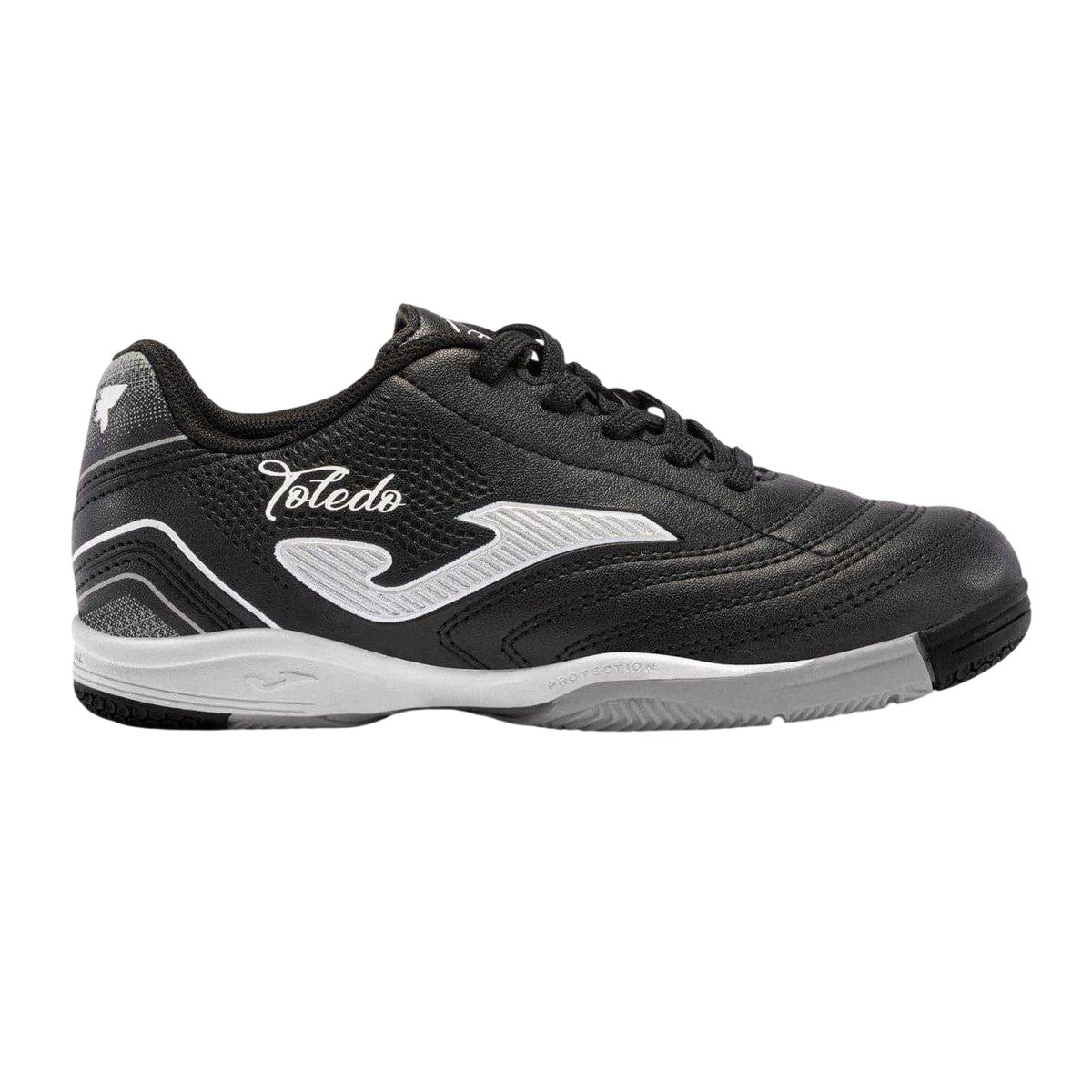 Black-White - Front - Joma Childrens-Kids Toledo Low Cut Football Boots