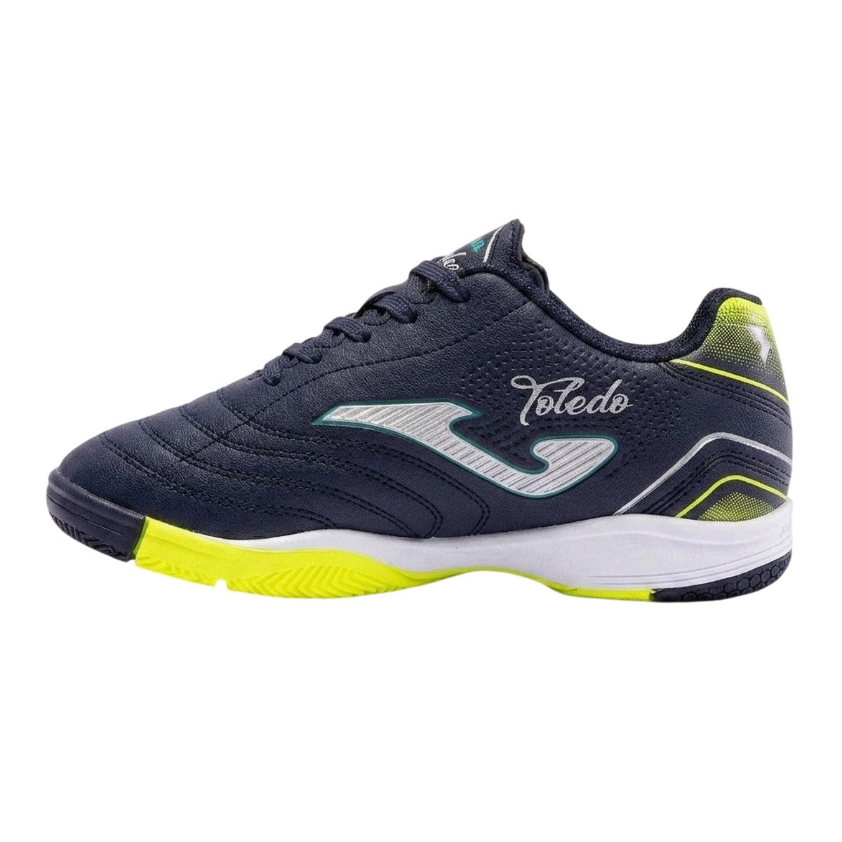 Navy-White-Yellow - Back - Joma Childrens-Kids Toledo Low Cut Football Boots