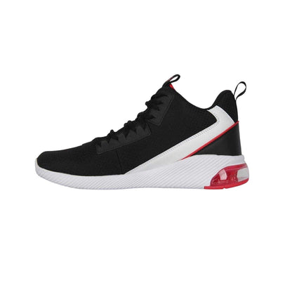 Black-White-Red - Side - Rise Unisex Adult Digital Logo High-top Basketball Shoes