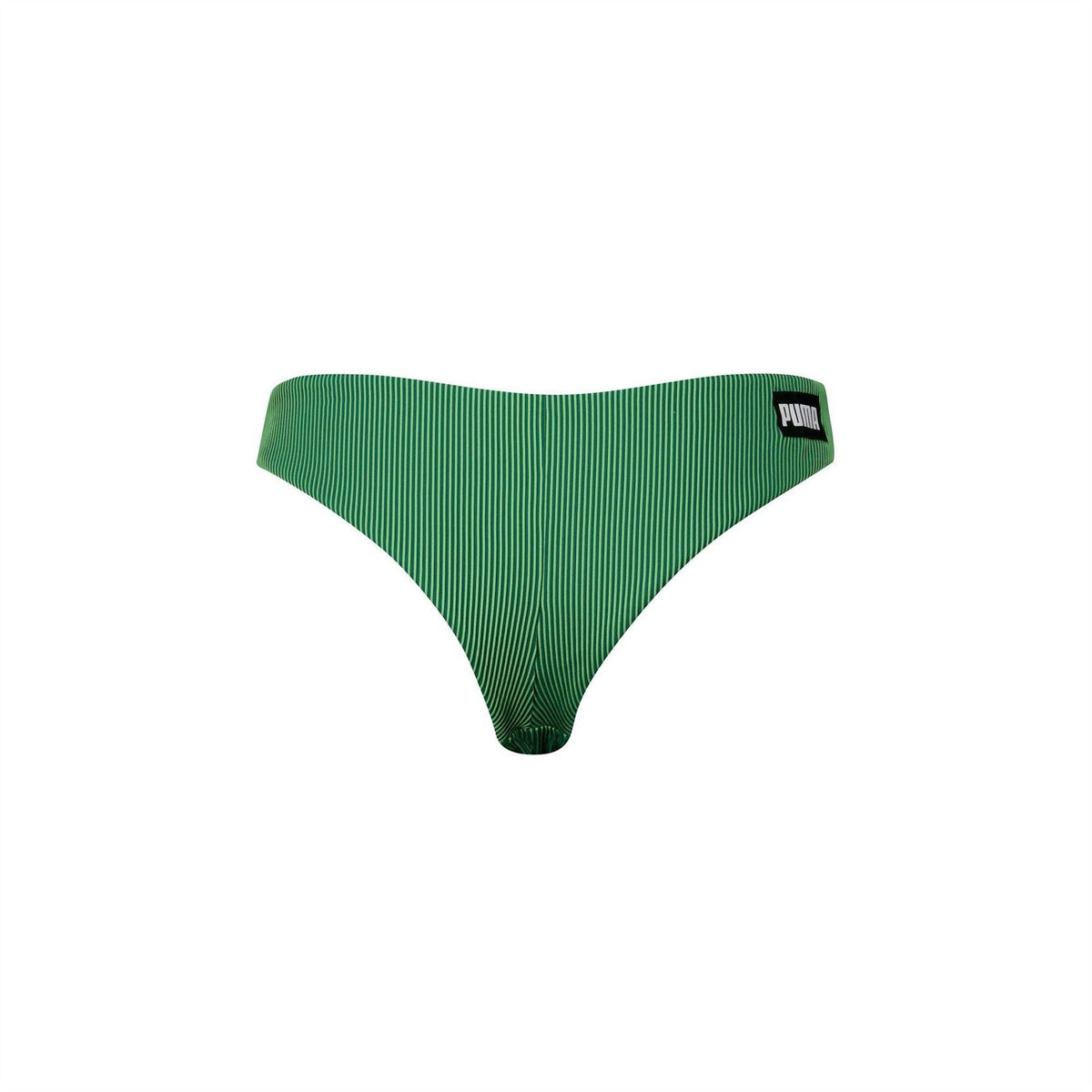 Green - Back - Puma Womens-Ladies Ribbed Bikini Bottoms