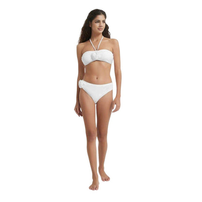 White - Lifestyle - Be You Womens-Ladies Corsage Bikini Set