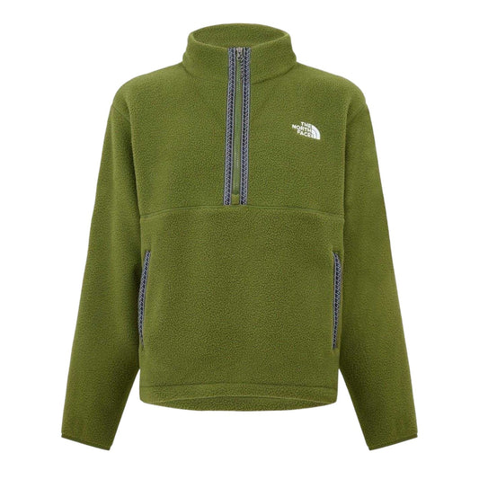 Woodland Green - Front - The North Face Mens Funnel Neck Sweatshirt