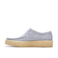 Grey - Back - Clarks Mens Wallabee Suede Shoes
