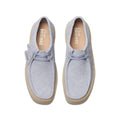 Grey - Close up - Clarks Mens Wallabee Suede Shoes
