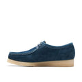 Navy - Back - Clarks Mens Wallabee Suede Shoes
