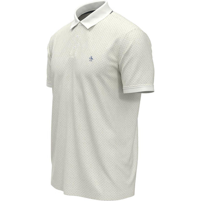 Bright White - Side - Original Penguin Mens Polka Dot Regular Polo Shirt