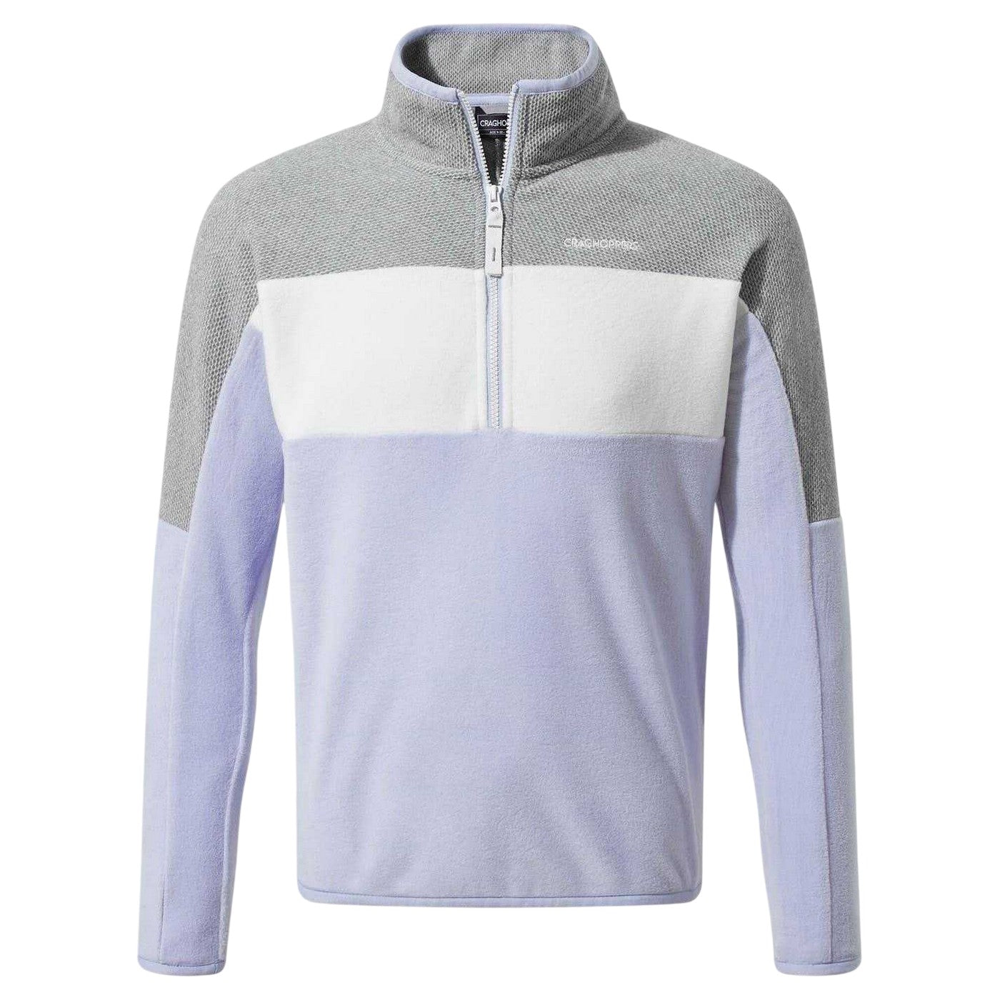Autumn-Grey Marl - Front - Craghoppers Childrens-Kids Zip Neck Sweatshirt