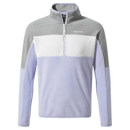 Autumn-Grey Marl - Front - Craghoppers Childrens-Kids Zip Neck Sweatshirt