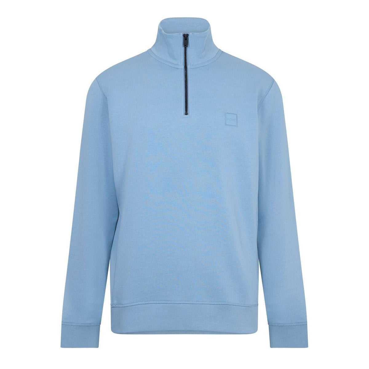 Pastel Blue - Front - Boss Mens Terrycloth Sweatshirt