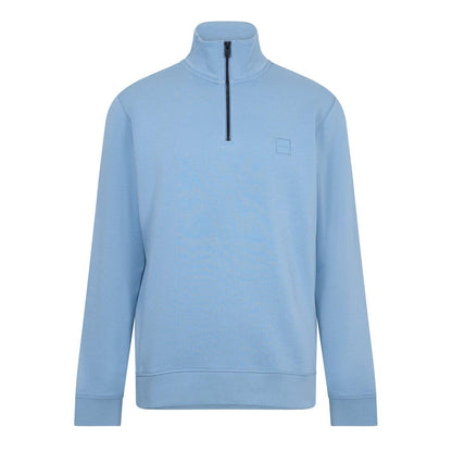 Pastel Blue - Front - Boss Mens Terrycloth Sweatshirt