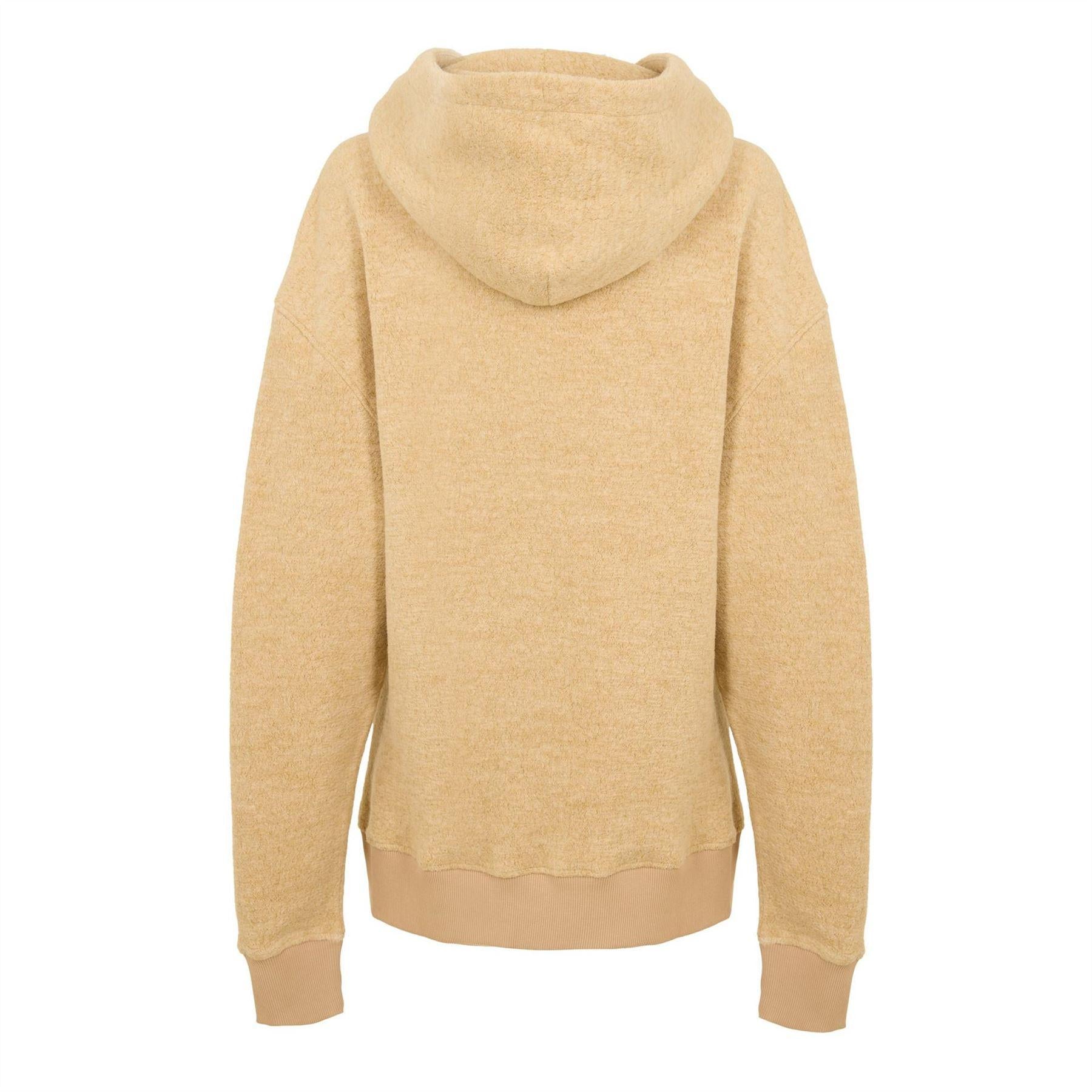 Medium Beige - Back - Boss Unisex Adult Slim Drawstring Hoodie