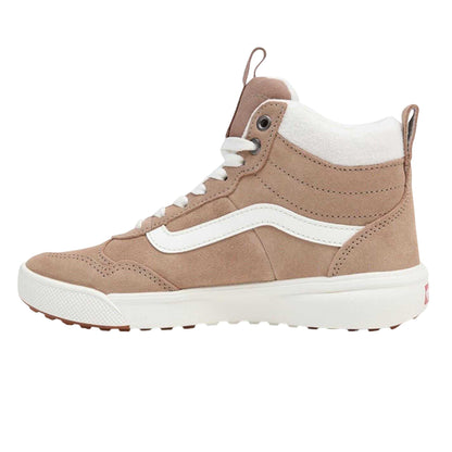 Brown - Back - Vans Womens-Ladies Range Exp Suede High Top Trainers