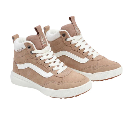 Brown - Side - Vans Womens-Ladies Range Exp Suede High Top Trainers