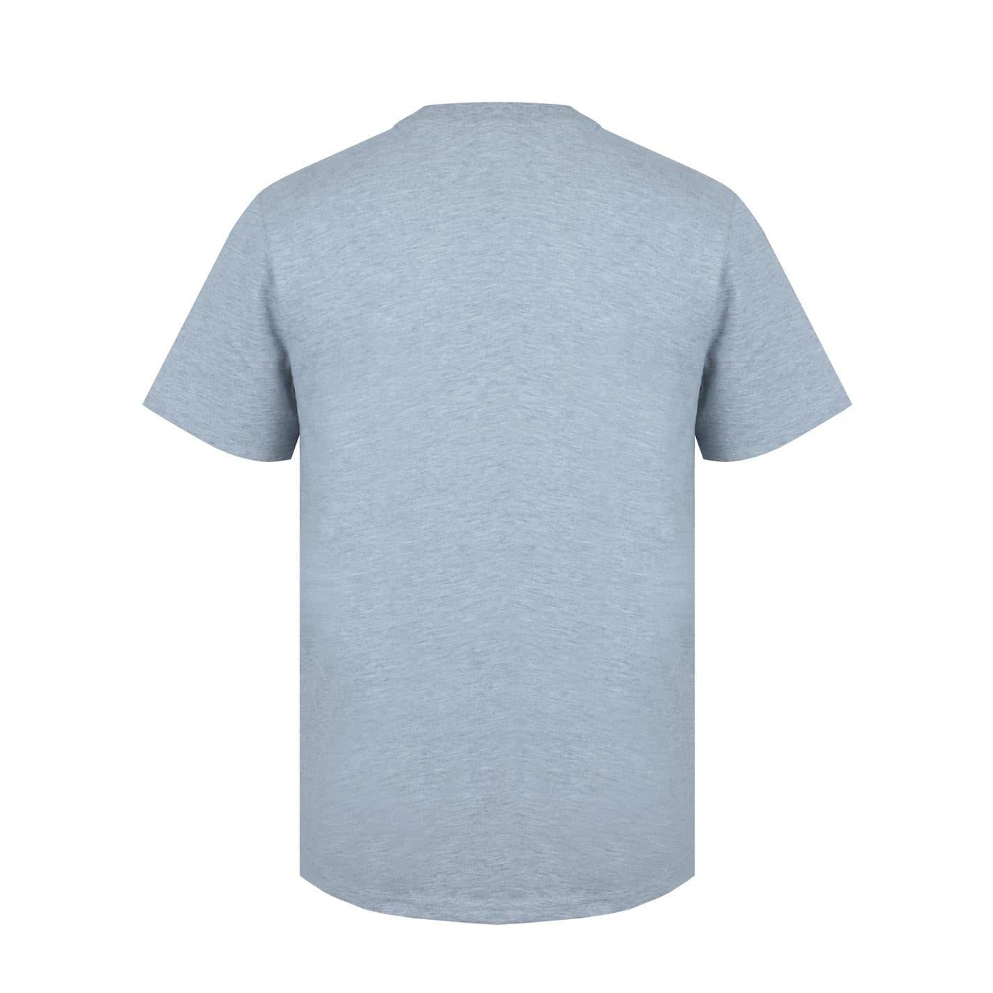 Grey Marl - Back - SoulCal Mens Back Print T-Shirt