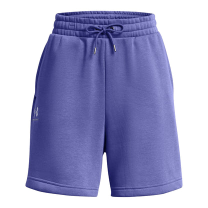 Purple - Front - Under Armour Womens-Ladies Fleece Logo Boyfriend Shorts