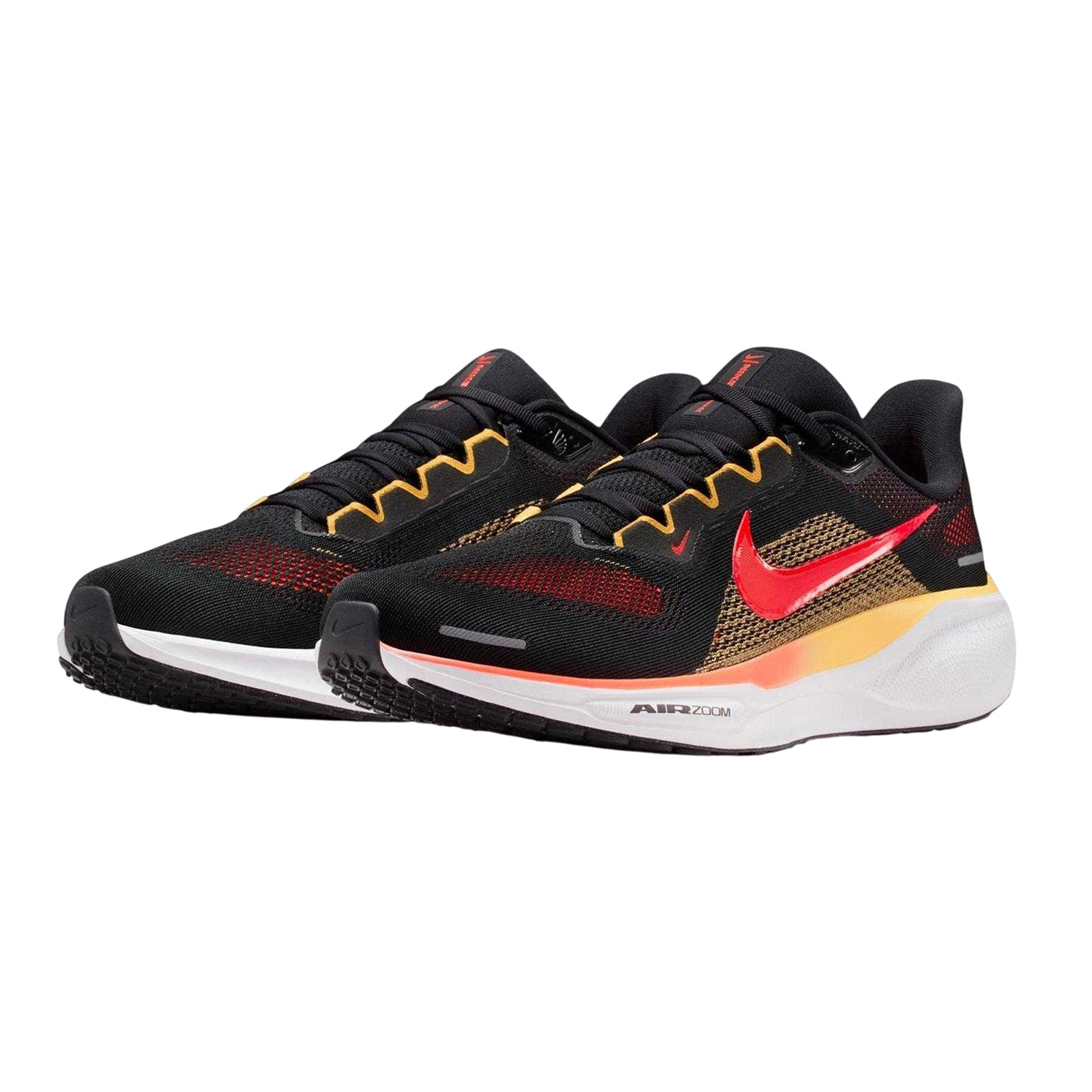 Black-Crimson - Pack Shot - Nike Mens Air Zoom Pegasus 41 Road Pegasus Trainers