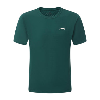 Green - Front - Slazenger Mens Perforated Tennis T-Shirt