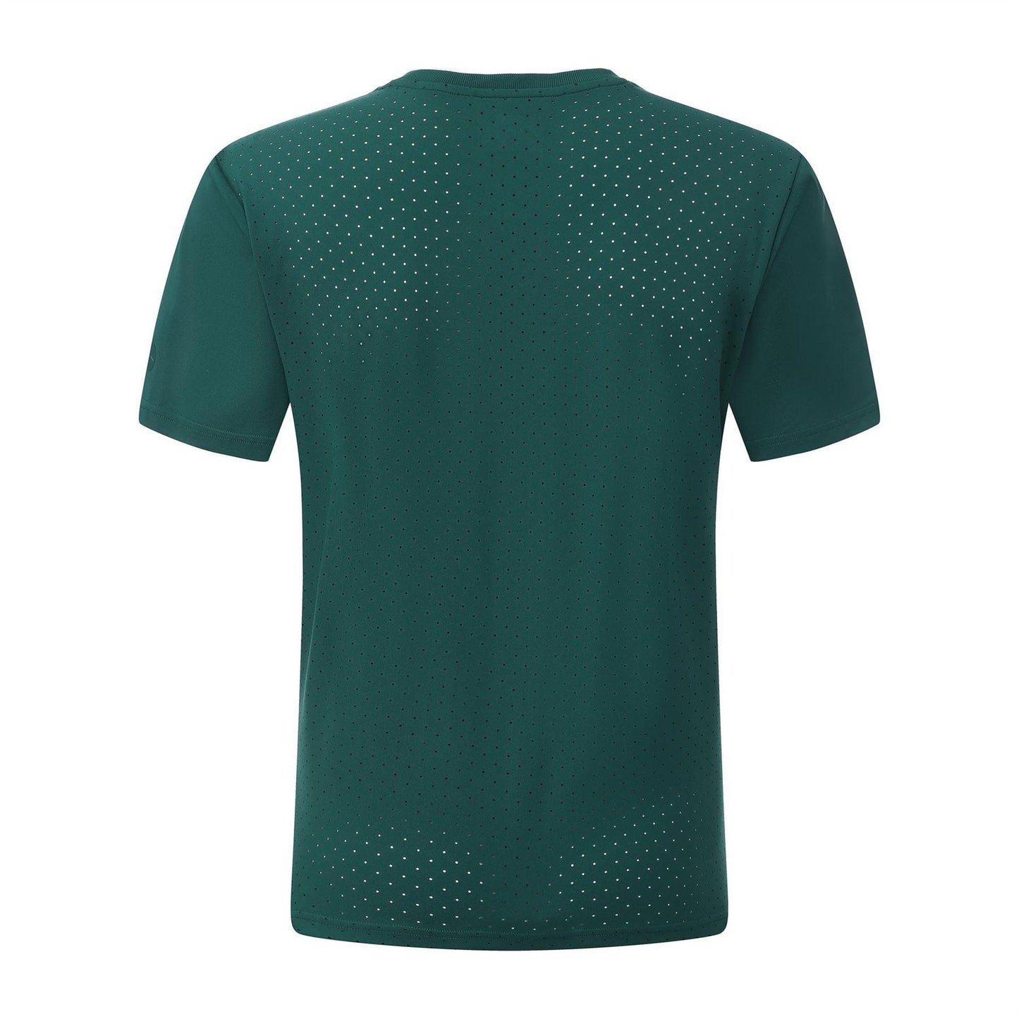 Green - Back - Slazenger Mens Perforated Tennis T-Shirt
