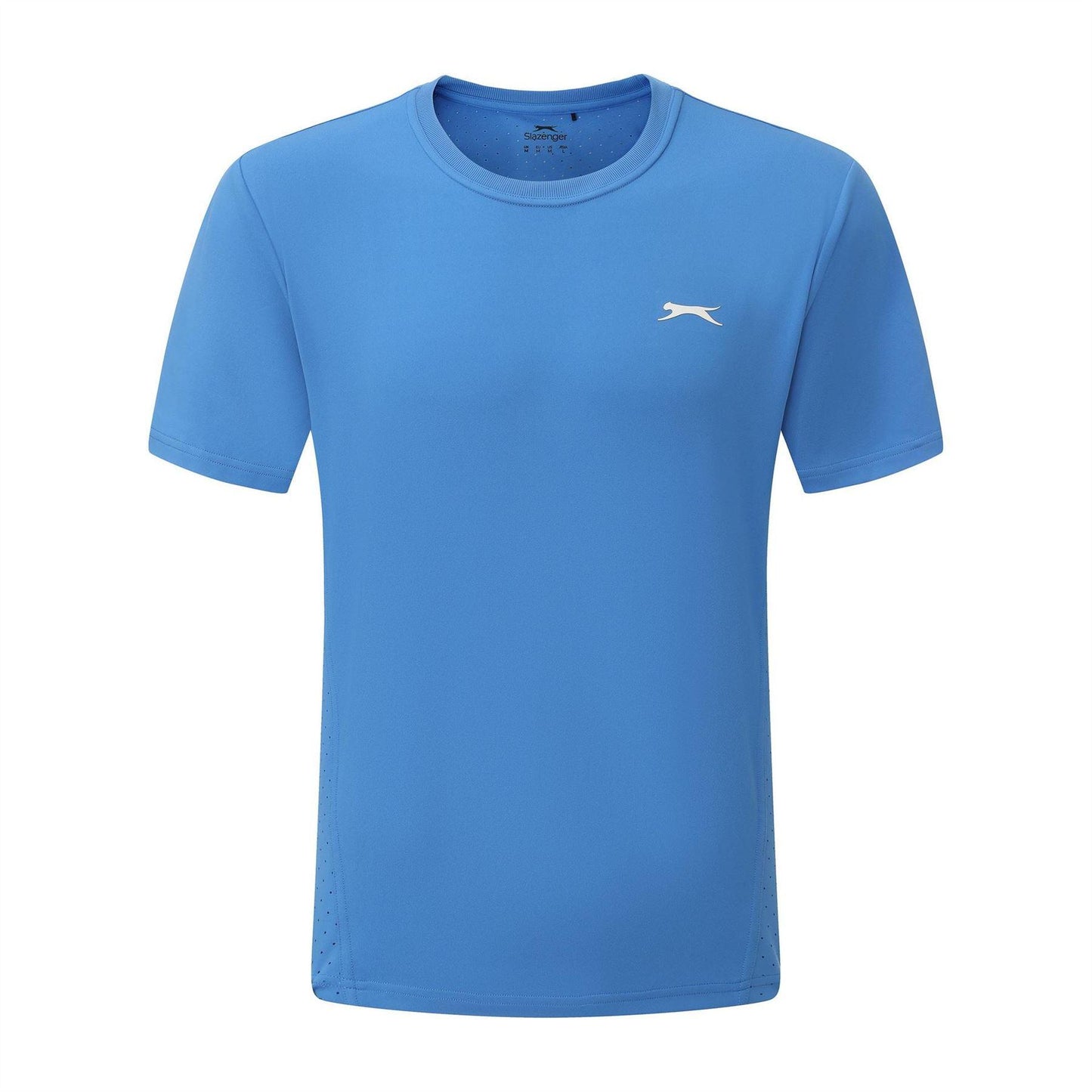 Blue - Front - Slazenger Mens Perforated Tennis T-Shirt